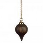 Pendule goutte en bois